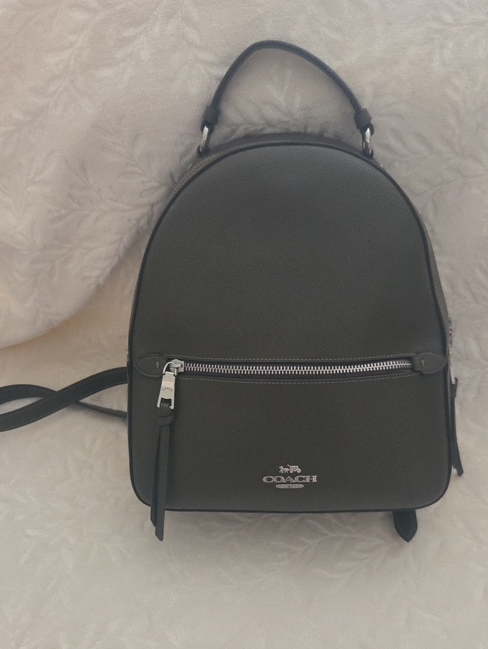 Coach Olive Green Standard Size Backpack
